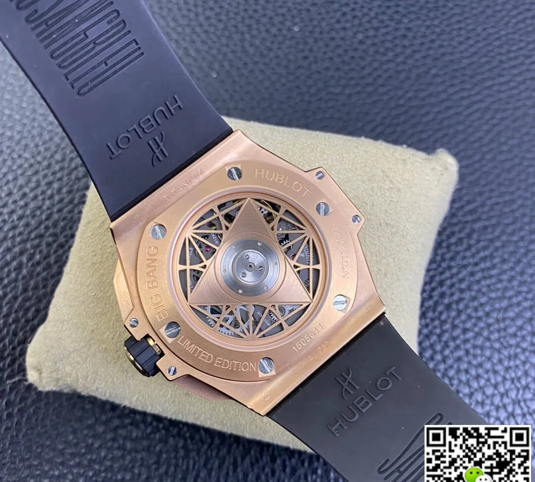 Hublot Big Bang Sang Bleu II 418.OX.1108.RX.MXM19 BB Factory 1:1 Best Edition Replica Watch Black Strap